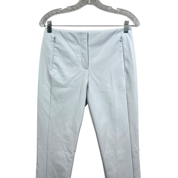 T Alexander Wang Women Pants Slim Leg Mid Rise Zip Pockets Light Blue Sz 4 - Picture 2 of 6